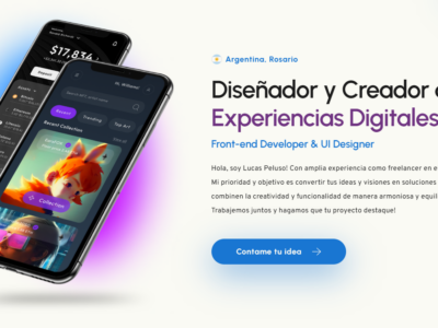 Diseño y desarrollo de Portafolio